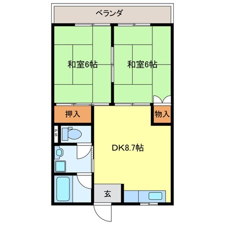 ハイツ・イーストサイドの物件間取画像